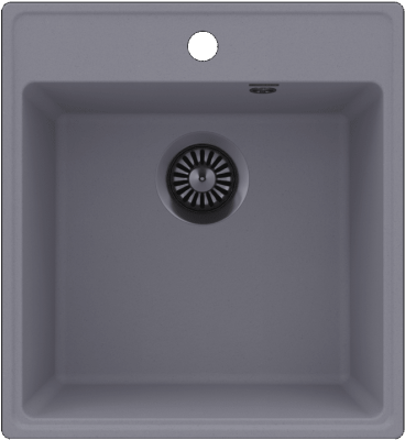 Maunfeld Perla 460 MFQS-460LGR, мойка, гранит, светло-серый