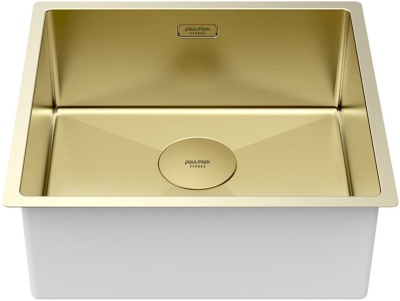 Детальное фото товара: Paulmark NEXT 48 UNI, мойка, нержавеющая сталь, светлое золото