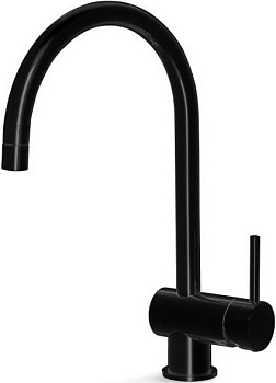 Фото товара: Falmec EASY ROUND MATT BLACK, смеситель, черный матовый