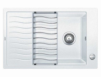 Фото товара: Blanco Elon XL 6 S-F мойка, гранит, белый с клапаном-автоматом