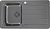 Фото товара: ALVEUS LINE MONARCH 20 ANTHRACITE, мойка, нерж.сталь, антрацит (в компл. с выпуском без сифона)