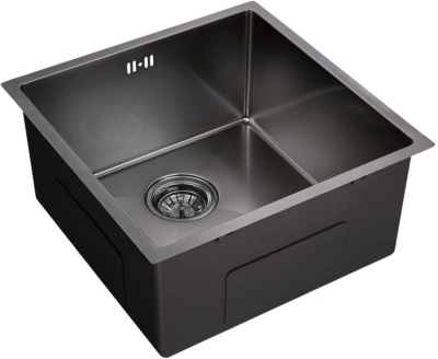 Детальное фото товара: Emar EMB-113 PVD Nano Dark, мойка, нержавеющая сталь, вороненая сталь