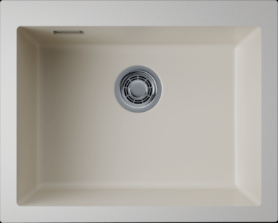 Детальное фото товара: Omoikiri Omishima 60-U-CR Matt, мойка, керамика, cream матовый