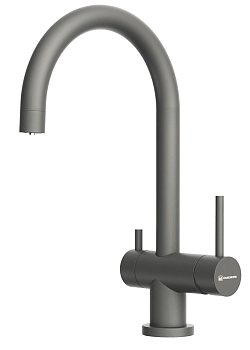 Фото товара: Omoikiri Yamada-P-PL, смеситель, гранит, платина