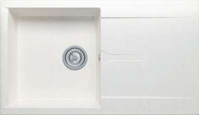 Детальное фото товара: Polygran GALS-860, мойка, мрамор, белый хлопок 36