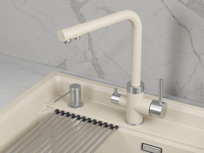 Детальное фото товара: GRANULA 5015 смеситель, нержавеющая сталь, пирит