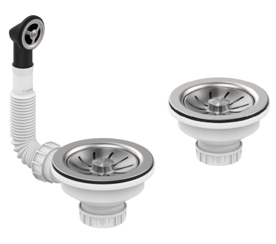 Teka Слив 3 1/2 на 2 чаши Helix Pro с круглым переливом для 1 чаши