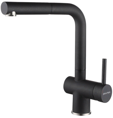 Детальное фото товара: Paulmark DOSSE, смеситель, гранит, черный металлик