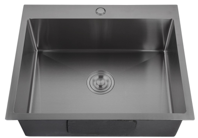 Детальное фото товара: GranFest 6045 PVD, мойка, нержавеющая сталь, графит