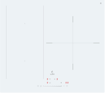 Детальное фото товара: LEX EVI 631A WH индукционная поверхность
