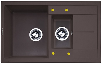 Zigmund & Shtain RECHTECK 780.2, мойка, швейцарский шоколад Фото товара: Zigmund & Shtain RECHTECK 780.2, мойка, швейцарский шоколад