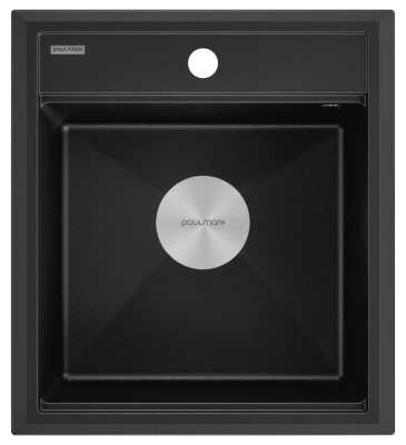 Paulmark STEPIA 45, мойка, гранит, черный металлик