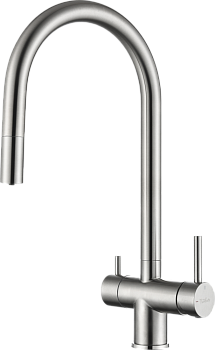 Фото товара: Rivelato TREVI 2433505 BS, смеситель, нержавеющая сталь