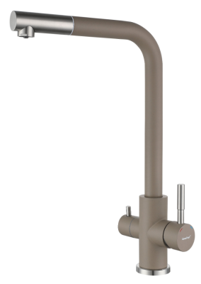 Детальное фото товара: GranFest GF-Z-5421, смеситель, гранит, песочный