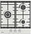 Фото товара: Evelux HEG 450 X газовая поверхность