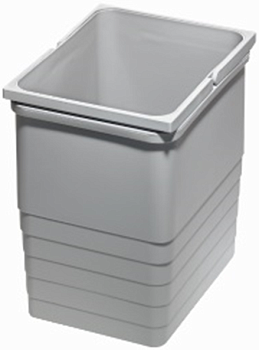 Фото товара: Ninka Vector ведро для мусора, 17 л, с двумя ручками, серый