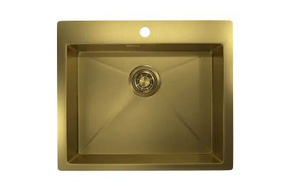 Детальное фото товара: GRANULA 5951 мойка, нержавеющая сталь, золото сатин