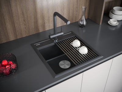 Детальное фото товара: Paulmark STEPIA 50, мойка, гранит, антрацит