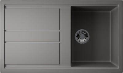 Детальное фото товара: Omoikiri Kitagawa 86-GR, мойка, керамика, leningrad grey