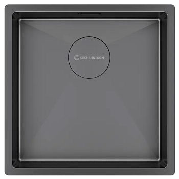 Фото товара: KUCHENSTERN KRAFT 45, мойка, нержавеющая сталь, вороненая сталь