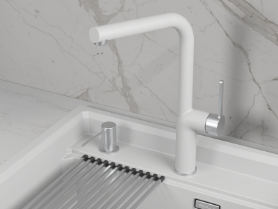 Детальное фото товара: GRANULA 9502 смеситель, гранит, арктик