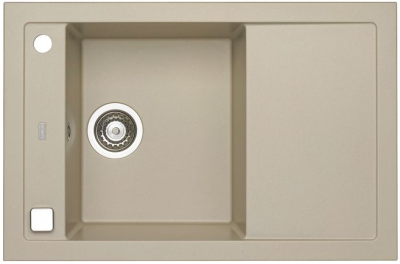 ALVEUS FORMIC 30 GRANITAL+ PEBBLE-G02M, мойка, гранит, светло бежевы (в комплекте с сифоном 1127749)