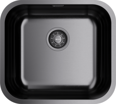 Детальное фото товара: Omoikiri Omi 49-U-GM, мойка, нержавеющая сталь/вороненая сталь