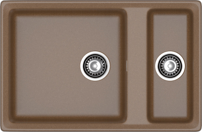 GranFest LEVEL GF-LV-760K, мойка, мрамор, терракот