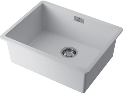 Omoikiri Kata 54-U-WH, мойка, гранит, белый Детальное фото товара: Omoikiri Kata 54-U-WH, мойка, гранит, белый