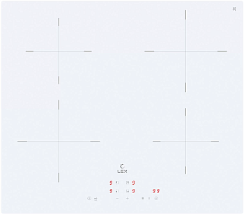 Фото товара: LEX EVI 640A WH индукционная поверхность
