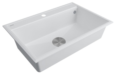 Paulmark STEPIA 80, мойка, гранит, белый Детальное фото товара: Paulmark STEPIA 80, мойка, гранит, белый