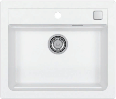 Детальное фото товара: ALVEUS GRANITAL ATROX 30 ARCTIC - G11, мойка, гранит, белый (в комплекте с сифоном 1132823)