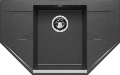 Детальное фото товара: Polygran RIFF-800, мойка, мрамор, черный 16