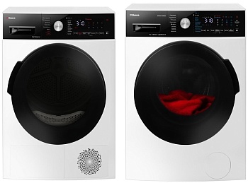 Фото товара: Hansa стирка WHK9141BSD5 + сушка TDHK8H1BD5