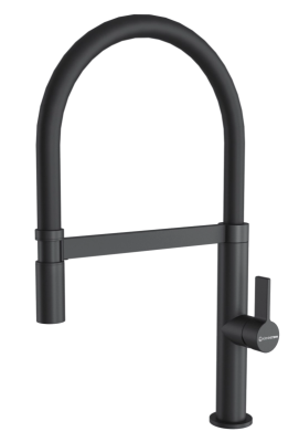 Фото товара: KUCHENSTERN TURM-E, смеситель, гранит, черный