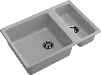 Детальное фото товара: GranFest LEVEL GF-LV-760K, мойка, мрамор, серый