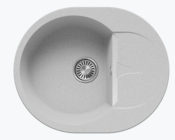 Фото товара: Polygran ATOL-620, мойка, мрамор, светло-серый 314