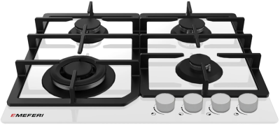 Детальное фото товара: MEFERI MGH604WH GLASS COMFORT газовая поверхность