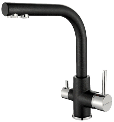 Детальное фото товара: Paulmark ESSEN, смеситель, гранит, черный металлик