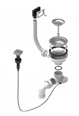 ALVEUS выпуск с переливом без сифона FI 114 POP UP