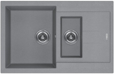 Детальное фото товара: KUCHENSTERN PLAT 60-2, мойка, гранит, титан