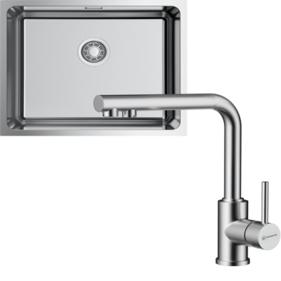 Omoikiri Tadzava 54-U-IN + Nakagawa 2 Plus-BN нержавеющая сталь