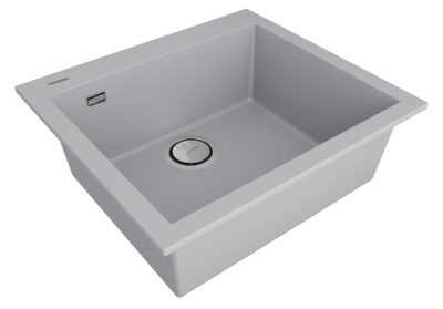 Детальное фото товара: Paulmark DECORATION 56, мойка, гранит, серый