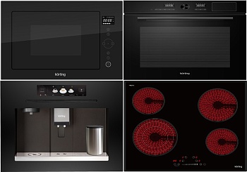 Фото товара: KORTING HK 63500 B + OKB 1650 GN STEAM + KMI 825 TGN + KCM 9830 BCG