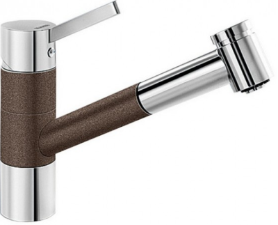 Детальное фото товара: Blanco Tivo-S смеситель, хром/гранит, кофе