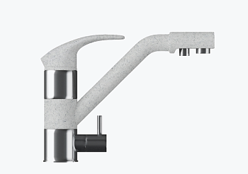 Фото товара: Polygran Дуо, смеситель, светло-серый 314
