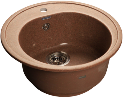 Детальное фото товара: GranFest RONDO GF-R-510, мойка, мрамор, терракот