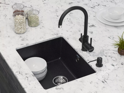 Детальное фото товара: Paulmark ESSEN, смеситель, гранит, черный