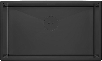 Фото товара: Paulmark NEXT 74 UNI, мойка, нержавеющая сталь, черный матовый