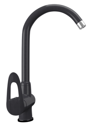 Детальное фото товара: Maunfeld MFQT-6DGR, смеситель, гранит, темно-серый